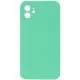 Чохол Silicone Case Square Full Camera Protective (AA) NOLOGO для Apple iPhone 11 (6.1") Зелений / Spearmint