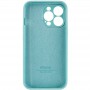 Чохол Silicone Case Full Camera Protective (AA) для Apple iPhone 14 Pro (6.1") Бірюзовий / Marine Green