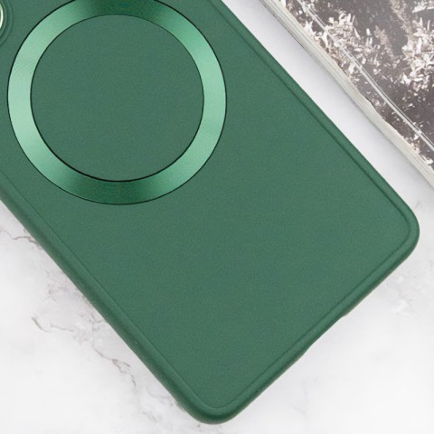 TPU чохол Bonbon Metal Style with MagSafe для Samsung Galaxy A25 5G Зелений / Army Green