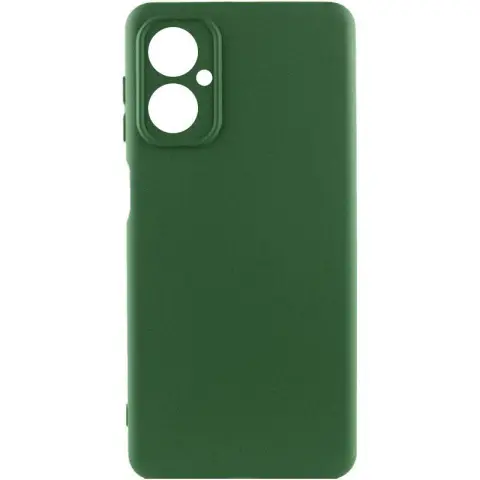 Чохол TPU GETMAN Liquid Silk Full Camera для Motorola Moto G14 Зелений / Dark green