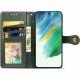 Шкіряний чохол книжка GETMAN Gallant (PU) для Samsung Galaxy S21 FE Зелений