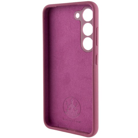 Чохол Silicone Cover Lakshmi Full Camera (AAA) для Samsung Galaxy S22 Бордовий / Plum
