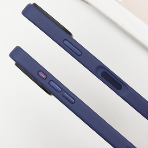 TPU+PC чохол Metal Buttons для Apple iPhone 16 Pro (6.3") Синій