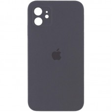 Чохол Silicone Case Square Full Camera Protective (AA) для Apple iPhone 11 (6.1") Сірий / Charcoal Gray