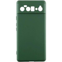 Чохол TPU GETMAN Liquid Silk Full Camera для Google Pixel 6 Pro Зелений / Dark green