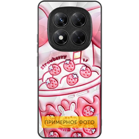TPU+PC чохол Prisma Fluffie для Xiaomi Redmi Note 14 4G (Int. version) Strawberry