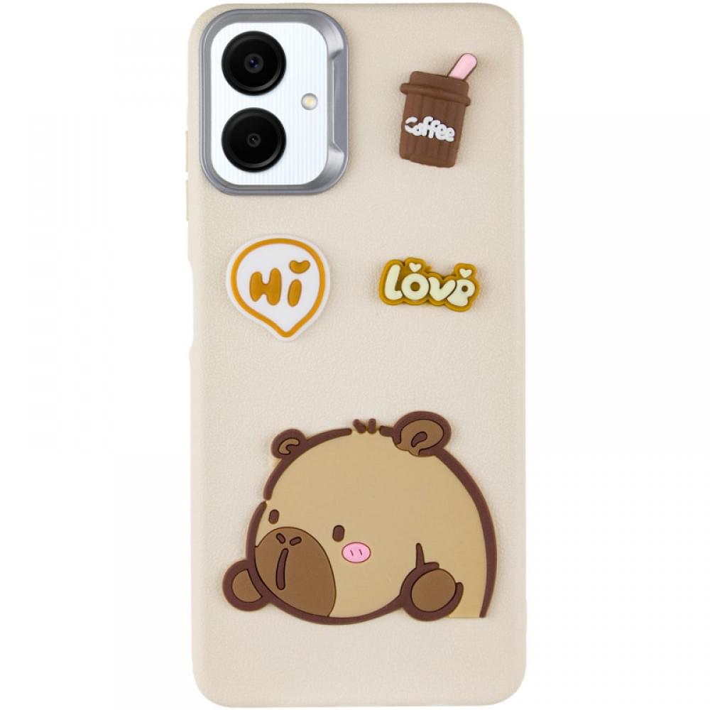 Чохол TPU Leather Toys для Samsung Galaxy A06 Capybara / Sand