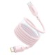 Дата кабель Baseus PicoGo Magnetic Liquid Silicone Type-C to Type-C 240W (1m) (P10376800) Baby Pink