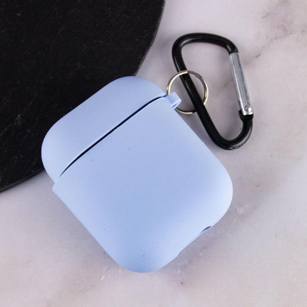 Силиконовый футляр с микрофиброй для наушников Airpods 1/2