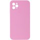 Silicone Case Square Full Camera Protective (AA) NOLOGO для Apple iPhone 11 Pro Max (6.5") Рожевий / Light pink