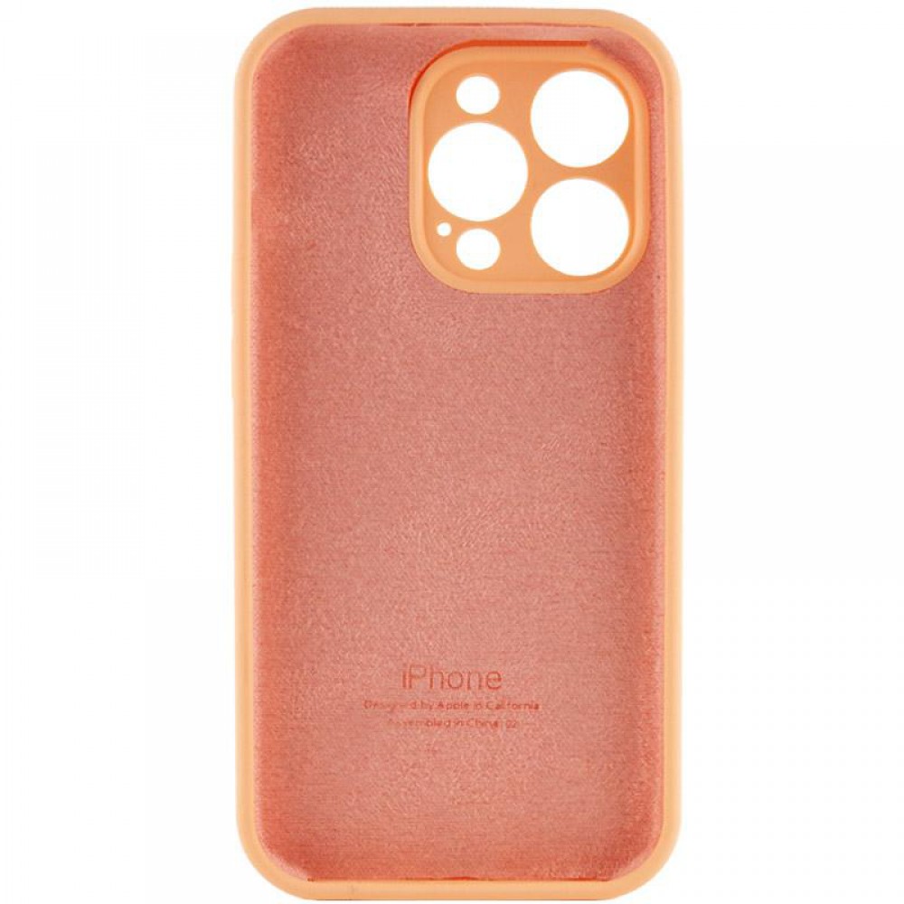 Чохол Silicone Case Full Camera Protective (AA) для Apple iPhone 13 Pro (6.1") Помаранчевий / Cantaloupe