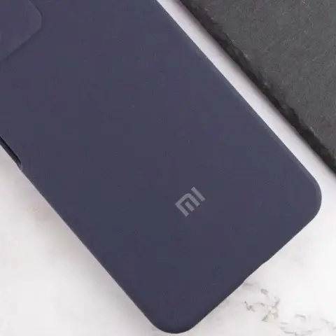 Чохол Silicone Cover Lakshmi Full Camera (AAA) with Logo для Xiaomi Redmi 13 4G / Poco M6 4G Темно-синій / Midnight blue