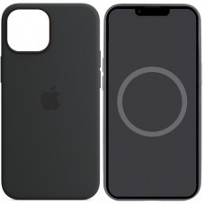 Чохол Silicone case (AAA) with Magsafe and Animation для Apple iPhone 14 (6.1") Чорний / Midnight