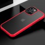 TPU+PC чохол Metal Buttons для Apple iPhone 12 Pro / 12 (6.1") Червоний