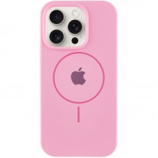 Чохол Silicone Case Full Protective (AA) with MagSafe для Apple iPhone 16 Pro Max (6.9") Рожевий / Light pink