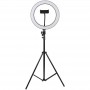 Кольцевая светодиодная LED лампа Flat Ring 10" + tripod 2.1m