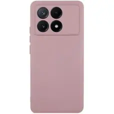 Чохол TPU GETMAN Liquid Silk Full Camera для Xiaomi Poco X6 Pro Рожевий / Pink Sand