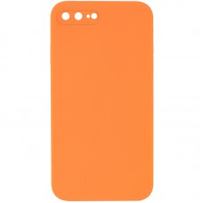 Silicone Case Square Full Camera Protective (AA) NOLOGO для Apple iPhone 7 plus / 8 plus (5.5") Помаранчевий / Papaya
