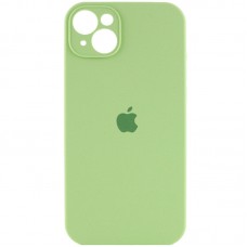 Чохол Silicone Case Full Camera Protective (AA) для Apple iPhone 13 (6.1") М'ятний / Mint / PVH