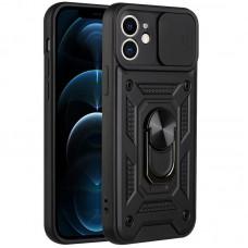 Чохол Ummi Camshield Serge Ring для Apple iPhone 11 (6.1") Чорний