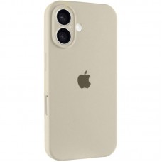 Чохол Silicone Case Full Camera Protective (AA) для Apple iPhone 16 (6.1") Бежевий / Antique White