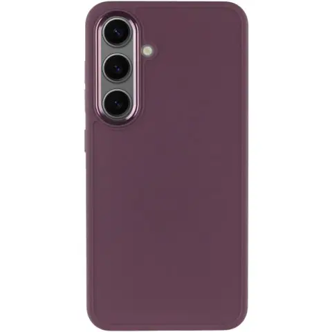 TPU чохол Bonbon Metal Style для Samsung Galaxy S23 Бордовий / Plum