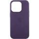 Шкіряний чохол Leather Case (AAA) with MagSafe and Animation для Apple iPhone 14 Pro (6.1") Deep Violet