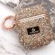 TPU чохол Bling World Rock Diamond для навушників AirPods 1/2 Рожевий