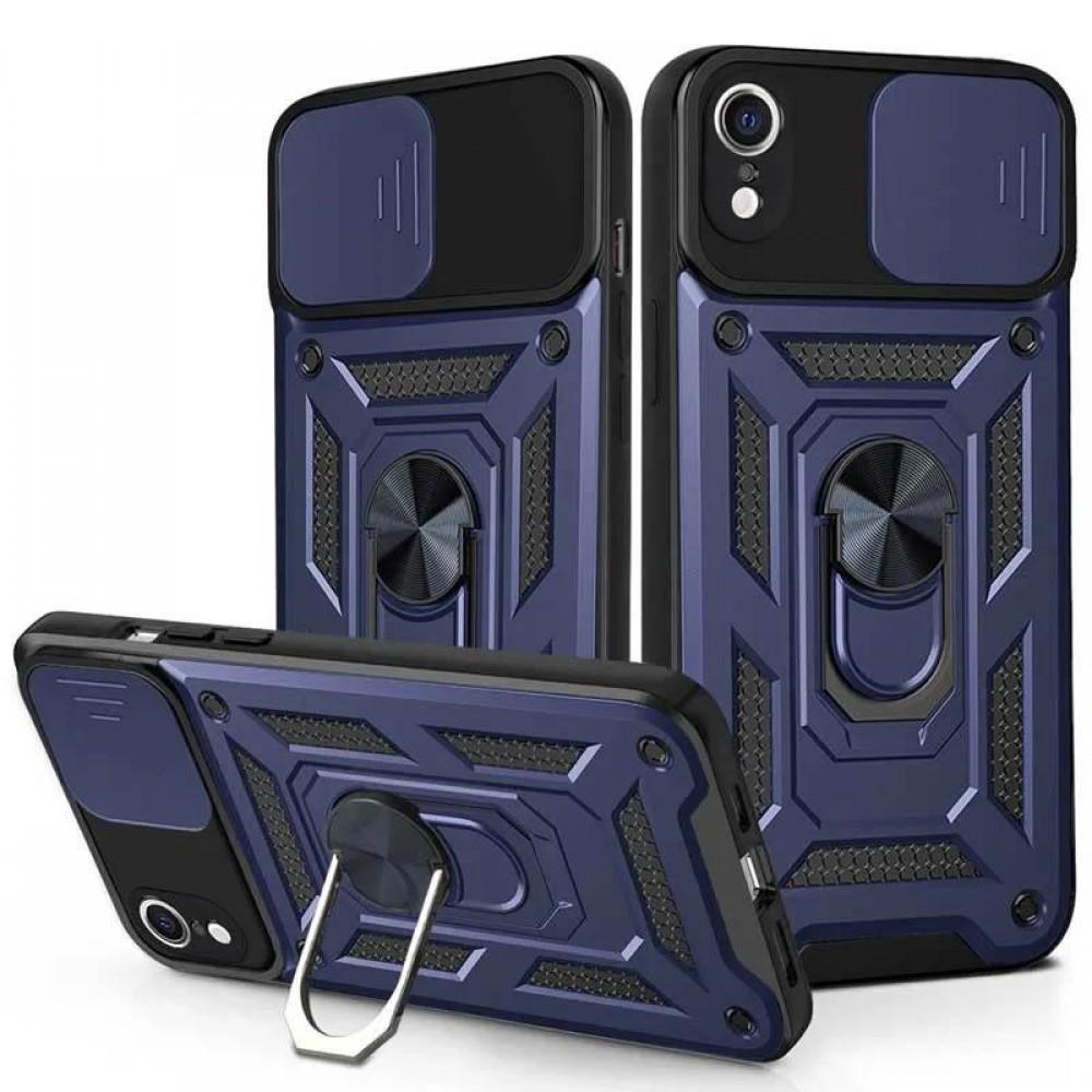 Чохол Ummi Camshield Serge Ring для Apple iPhone XR (6.1") Синій