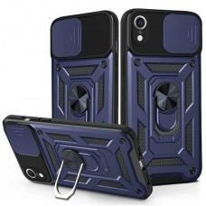 Чохол Ummi Camshield Serge Ring для Apple iPhone XR (6.1") Синій