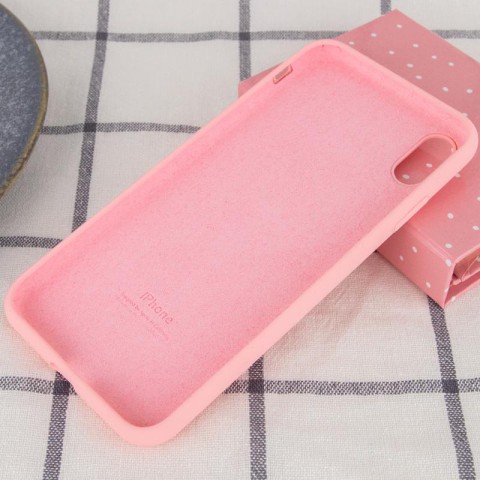 Чохол Silicone Case Full Protective (AA) для Apple iPhone XS Max (6.5") Рожевий / Pink