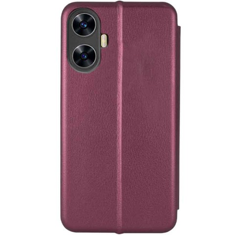 Шкіряний чохол-книжка Classy для Realme C55 Бордовий