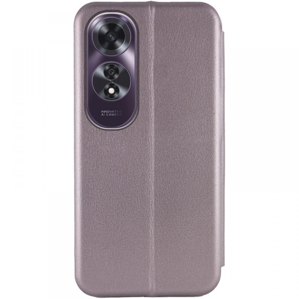 Шкіряний чохол-книжка Classy для Oppo A60 4G Сірий