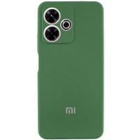 Чохол Silicone Cover Lakshmi Full Camera (AA) with logo для Xiaomi Redmi 13 4G / Poco M6 4G Зелений / Dark green