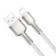 Дата кабель Baseus Cafule Series Metal USB to Lightning 2.4A (1m) (CALJK-A0) White