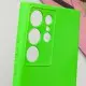 Чохол TPU GETMAN Liquid Silk Full Camera для Samsung Galaxy S24 Ultra Салатовий / Neon Green