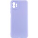 Чохол TPU GETMAN Liquid Silk Full Camera для Motorola Moto G32 Бузковий / Light purple