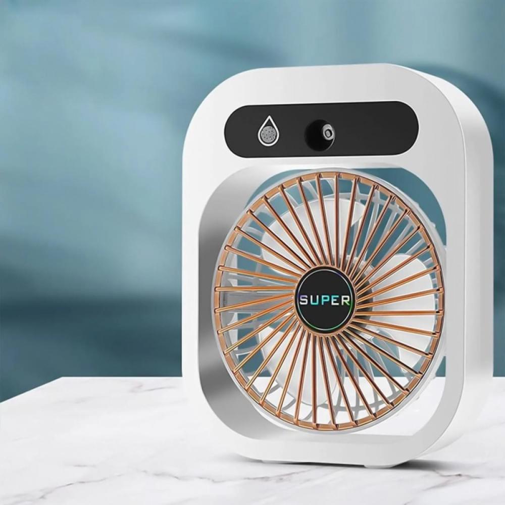 Настільний вентилятор Q8 з водяним охолодженням 1200 mAh White