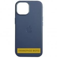 Кожаный чехол Leather Case (AAA) with MagSafe and Animation для Apple iPhone 16 (6.1")