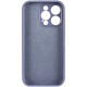 Чохол Silicone Case Full Camera Protective (AA) для Apple iPhone 14 Pro Max (6.7") Сірий / Lavender Gray