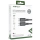 Дата кабель Acefast C17-03 Type-C to Type-C 60W (1.2m) Black