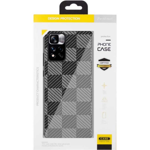 Чохол TPU+PC Grid для Xiaomi Redmi Note 11 Pro 4G/5G / 12 Pro 4G Cube