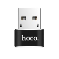 Перехідник Hoco UA6 OTG USB to Type-C Чорний