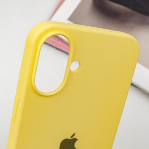 Чохол Silicone Case Full Protective (AA) для Apple iPhone 16 Plus (6.7") Жовтий / Yellow