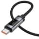 Дата кабель Hoco U148 Lord with display USB to Type-C 100W (1.2m) Black