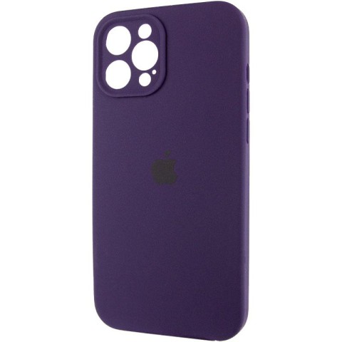 Чохол Silicone Case Full Camera Protective (AA) для Apple iPhone 12 Pro (6.1") Фіолетовий / Elderberry