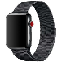 Ремінець Milanese Loop Design для Apple Watch 38/40/41/42mm(ser.10) Чорний