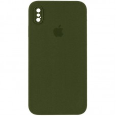Чехол Silicone Case Square Full Camera Protective (AA) для Apple iPhone XS Max (6.5")