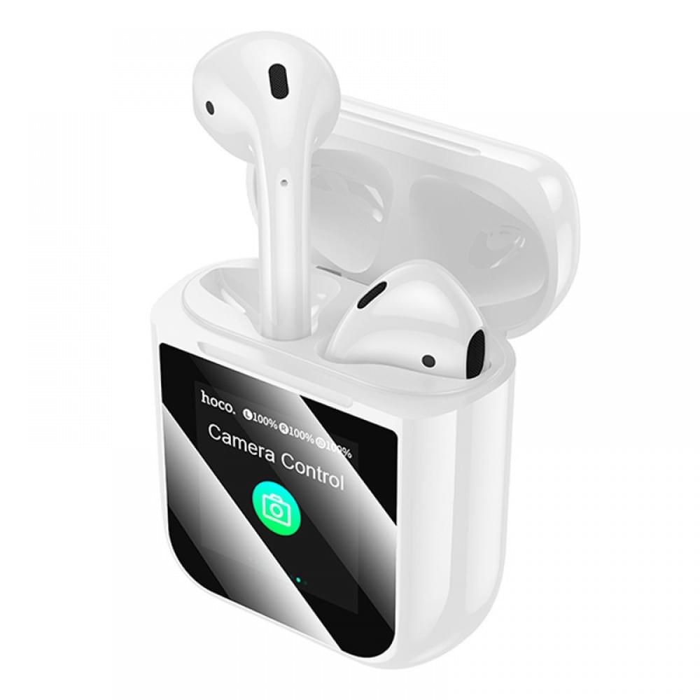 Бездротові TWS навушники Hoco EW80 Magnificent with Touch Screen White