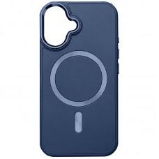Шкіряний чохол SnapCase with MagSafe для Apple iPhone 16 (6.1") Dark Blue